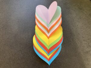 Anyák napi kézműves 3D szív
