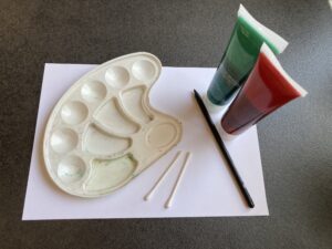 Kreatív tulipán festése fülpiszkálóval